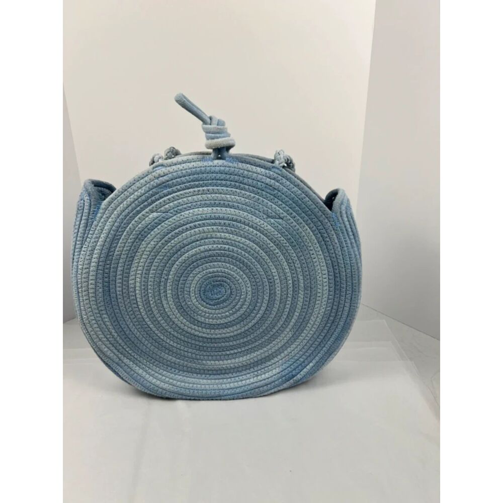 Universal Thread Blue Braided Rag Tote Bag